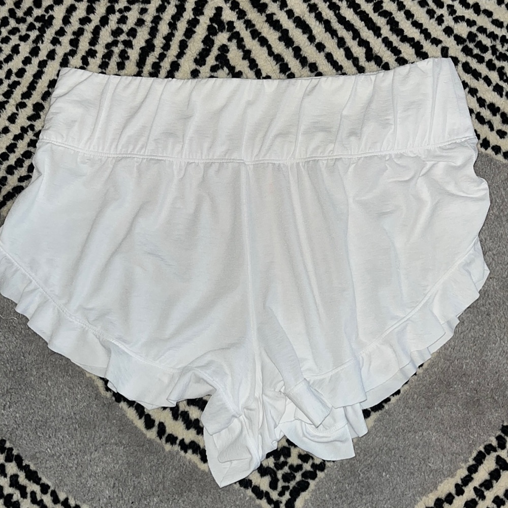 Free people movement white shorts